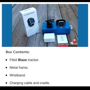 Fitbit Blaze, size small, black band.